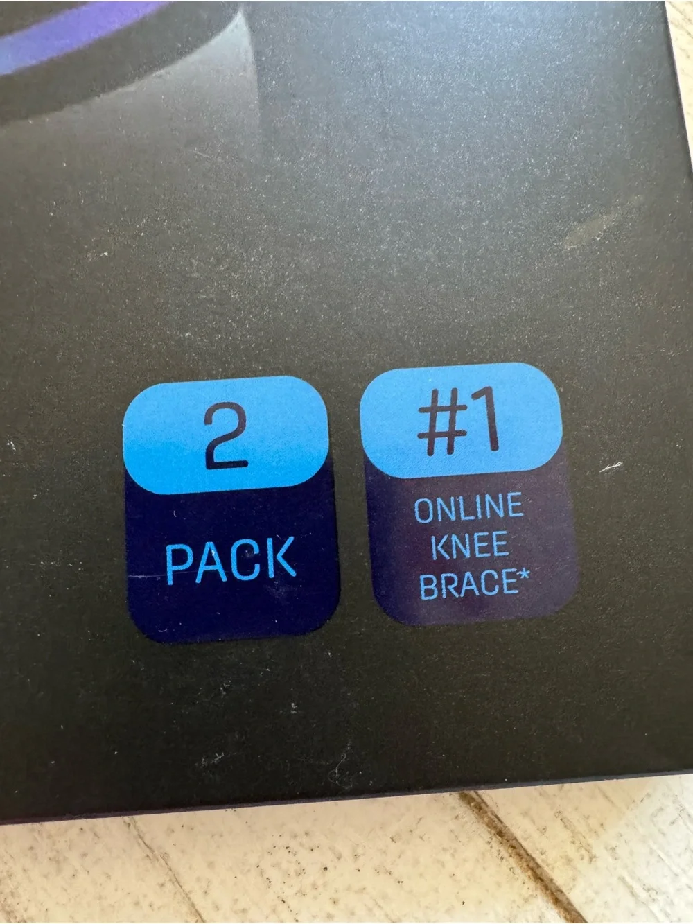Modvel 2 pack Black Knee Compression Sleeve with Targeted Support